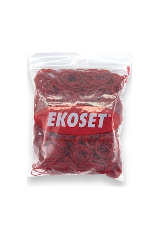 Ekoset 500 Adet Kırmızı Küçük Paket Lastiği 40 MM