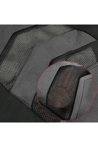 Shineyee Ön Koltuk Kılıfı 4'lü Set Siyah+koyu Gri, Yeni Tasarım, Lomber Yastık, Konforlu Sürüüş, Üniversal Uyum Otomobil, Kamyonet, Minivan, Suv