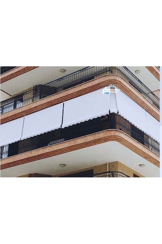 Balkon Stor Perde Mekanizmalı-su Geçirmez 300 X 210 Krem