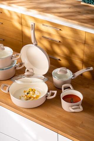 Emsan Crystal 11 Parça Tencere Seti Rosegold Rose Gold