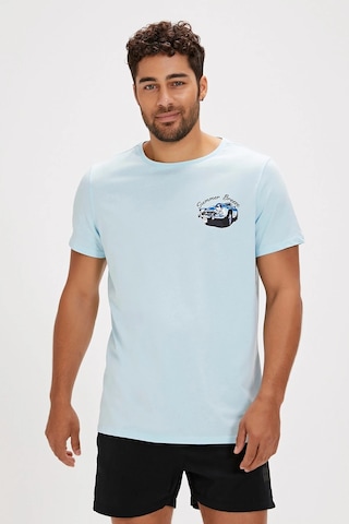 Bad Bear Dustin Sky Blue Baskılı Erkek Tişört Siyah