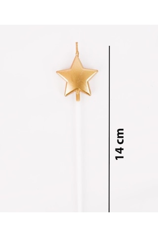 4'lü Yıldız Gold Mum Tüm Yaşlar