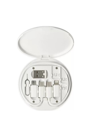 Konfulon Sn06 3in1 Kablo Ve Kart Düzenleyici - Beyaz 1