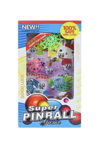 Süper Mini Pinball Oyunu Çarklı Puanlı 2 İn 1 Eğlenceli Pinbol Oy