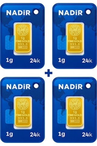 Nadir Gold 24 Ayar 4 Gram Külçe Altın