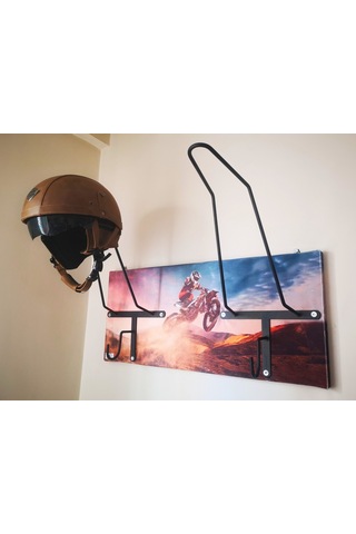 Özel Fotoğraflı Kask Askısı, Motorcu Kask Askısı, Personalv21