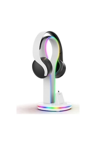 Ps5 Portal Uyumlu Şarj İstasyonu Kulaklık Tutuculu Rgb Stand İpega Pg-p5p23