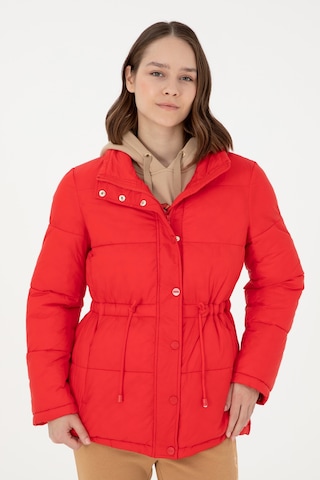U.s. Polo Assn. Kadın Kırmızı Kaban 50291304-vr030 Kırmızı
