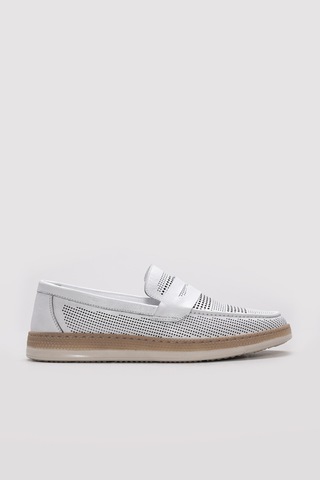 Fast Step Hakiki Deri Erkek Casual Ayakkabı 951ma395 Beyaz