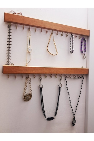 Bfdshop Ahşap Makyaj-Takı Organizer Standı 2Li Set