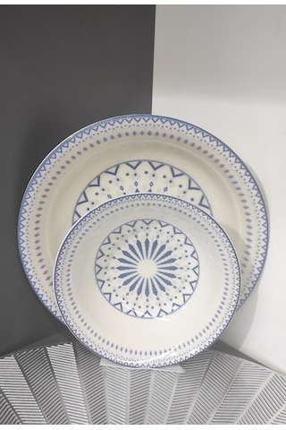 Güral Porselen Diji 6 Kişilik 12 Parça Tabak Set Tabakvekase