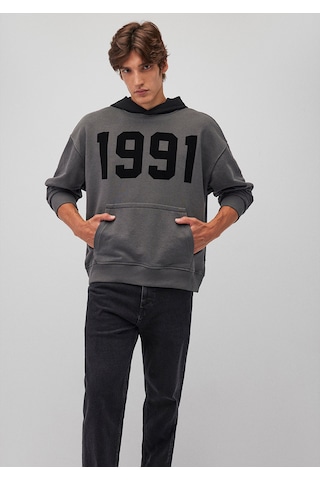 Mavi - 1991 Baskılı Gri Sweatshirt 0s10166-70088 Gri