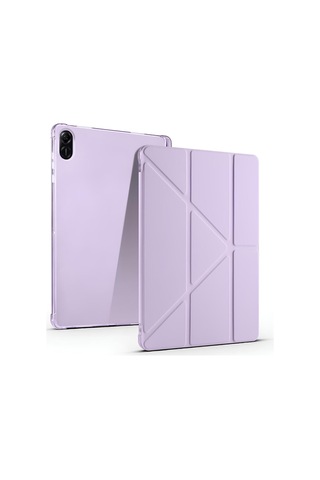 Honor Pad X8a Kılıf Kalem Bölmeli Katlanabilir Stand Olabilen Smart Tablet Kılıfı Kapaklı Kılıf