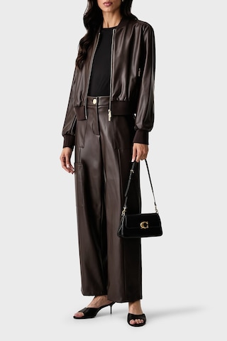 Armani Exchange Regular Fit Kolej Yaka Fermuarlı Ceket Kadın Ceket Xw003136 Af10203 U6032 Kahve