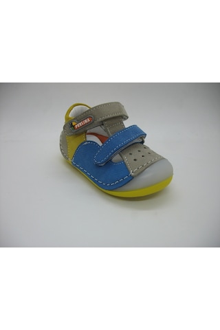 Angelokids Perlina 01102 Doğal Deri Ortopedik Ilk Adım Ayakkabısı 18-21 (422289230) Mavi
