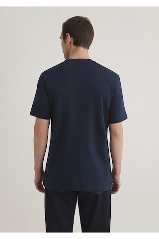 Mavi İstanbul Baskılı Lacivert Erkek T-shirt M067114-34319 Lacivert