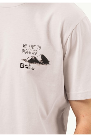Jack Wolfskin Discover T M Erkek T-shirt-28373-krem Krem