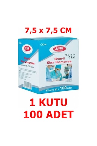 DS Damla Sağlık Steril Gazlı Bez 100 Adet