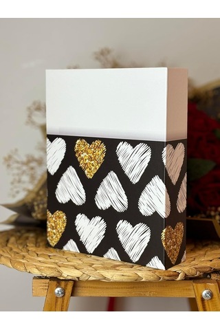 Lexroo Rabsev Fotoğraf Albümü 10x15cm 200 Lük Renkli Valentine's Desenli Anı Albümü
