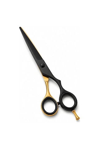 Profesyonel Barber & Kuaför Makası 6" Mat Siyah & Gold Özel Seri