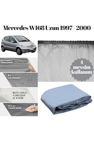 Guard Branda Mercedes A-serisi W168 Uzun Kasa 1997 1998 1999 2000 Uyumlu Pvc %100 Su Geçirmez 4 Mevsim Kullanım