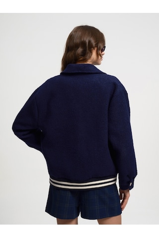 Regular Fit Kadın Mont Lacivert