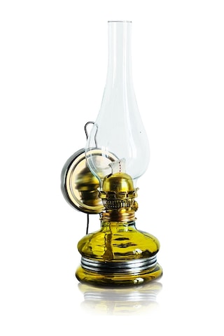 Nostaljik Gaz Lambası Büyük Boy Sarı