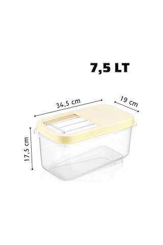 Şeffaf Mulibox 75 Litre Kayar Sürgülü Çok Amaçlı Erzak Kabı Çok Renkli