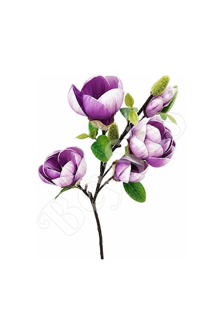 Yapay Manolya Buketi 90 Cm Mor
