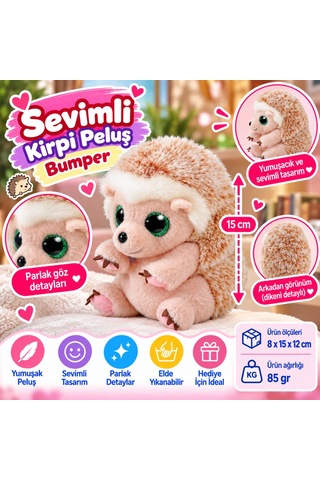 Ty Beanie Bellies Peluş Kirpi Bumper 15 Cm Nhr