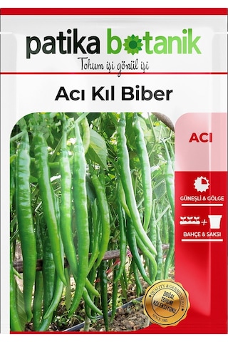 150 Adet Yerli Ata Acı Kıl Biber Tohumu