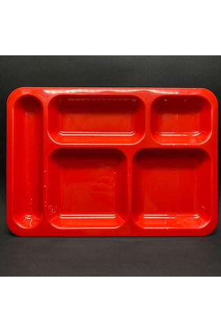 Polikarbon Kırılmaz Çocuk Tabldot Kırmızı 25adet