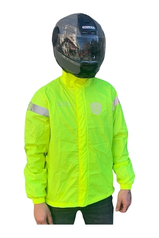 Scudo Peru Sarı Üst Motosiklet Yağmurluğu 5xl