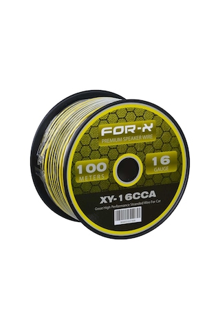 For-x 16 Ga 2x1,5 Hoparlör Kablosu 100-mt Lik Top Xy-16 Cca