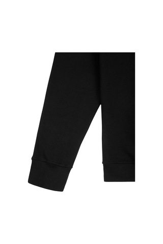 Beord Siyah %100 Pamuk Yarım Fermuarlı Sweatshirt Bzt1-134