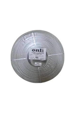Onli On-5002 2+1 Pe 1x0,50 Mini Coax 2x0,50mm 250 Metre Dış Ortam Cca Kamera Kablosu