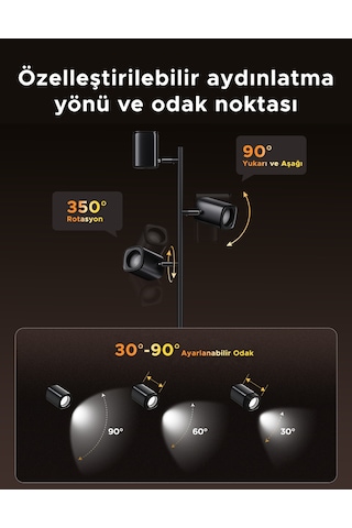 Govee Üçlü Spot Aydınlatma Köşe Lambası-h60b2311 Vvegov0048 Çok Renkli