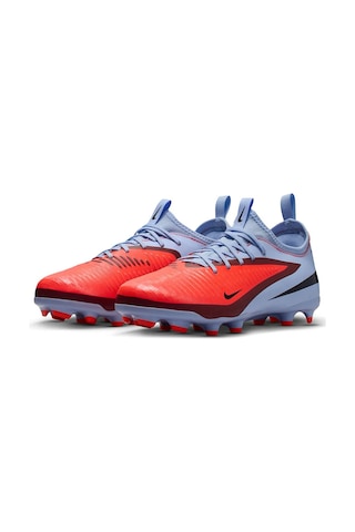Nike Phantom 6 Low Academy Kids Football Shoes Çocuk Çoklu Zemin Kramponu Mavi Kırmızı