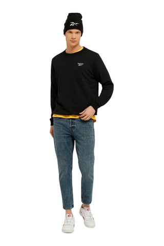 Reebok Rı Ft Left Chest Cr Erkek Siyah Sweatshirt Siyah