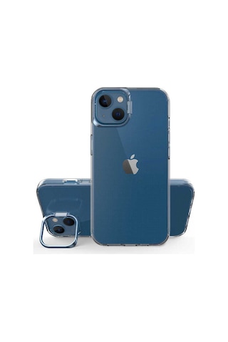 Apple Uyumlu iPhone 14 Plus Kılıf Zore Skuba Kapak Gümüş