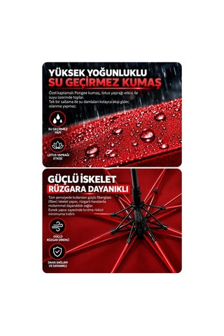 Toptancı Amca Sekiz Telli Süper Esnek Kumaşlı Uzun Şemsiye 120 Santim Çift Kişilik Rüzgâra Dayanıklı Görseldeki Gibi