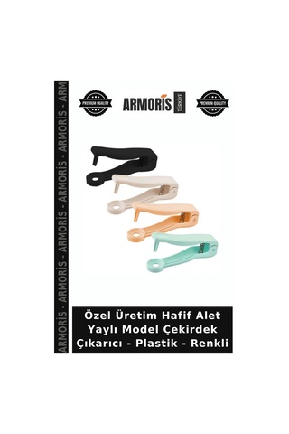 Özel Üretim Hafif Alet Yaylı Model Çekirdek Çıkarıcı - Plastik - Renkli