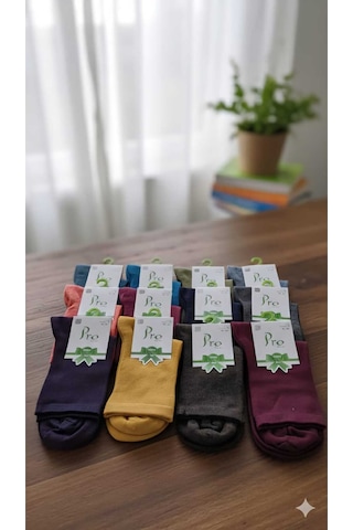 Bambu Çorap, 12 Li Set Asorti Ve Siyah Set Asorti