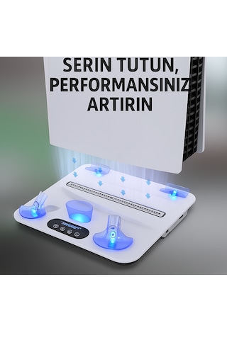Ps5/ps5 Slim Uyumlu Multifonksiyonel Şarj Stand Soğutucu Fan