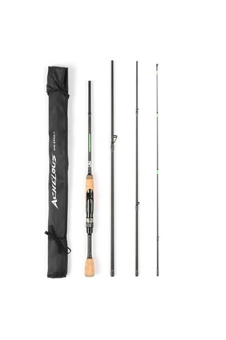 Taşınabilir Seyahat İplik Olta Hafif Karbon Fiber 4 Parça Olta Kamışı, Seçenek 1.96m