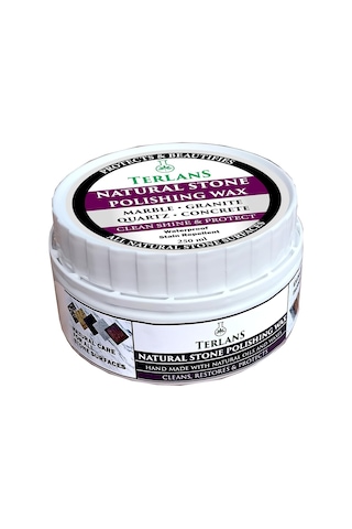 Terlans Doğaltaş Granit Koruyucu Vaks 250 Ml / Natural Stone Protection Wax / Doğal Saten Görünüm, Leke İtici Bak