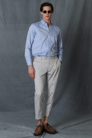Lufian Daniel Erkek Smart Gömlek Slim Fit Mavi