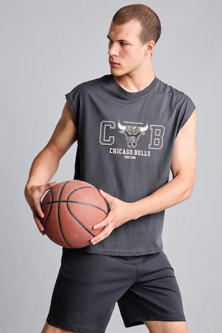 Defacto Nba Chıcago Bulls Lisanslı Oversıze Antrasit Atlet H3860ax26smar214 Antrasit-ar214