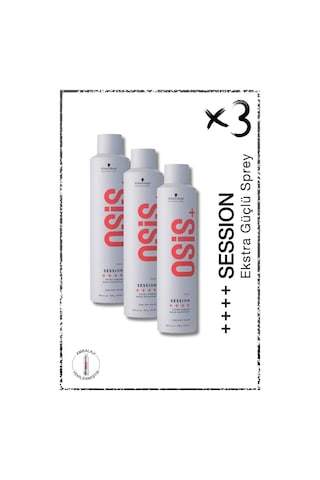 Osis Session Güçlü Tutucu Sprey 3 x 300 ML
