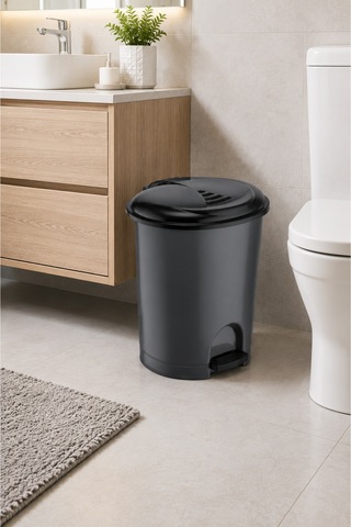 20 Litre Pedallı Çöp Kovası Kapaklı Plastik Mutfak Banyo Ofis Çöp Kutusu